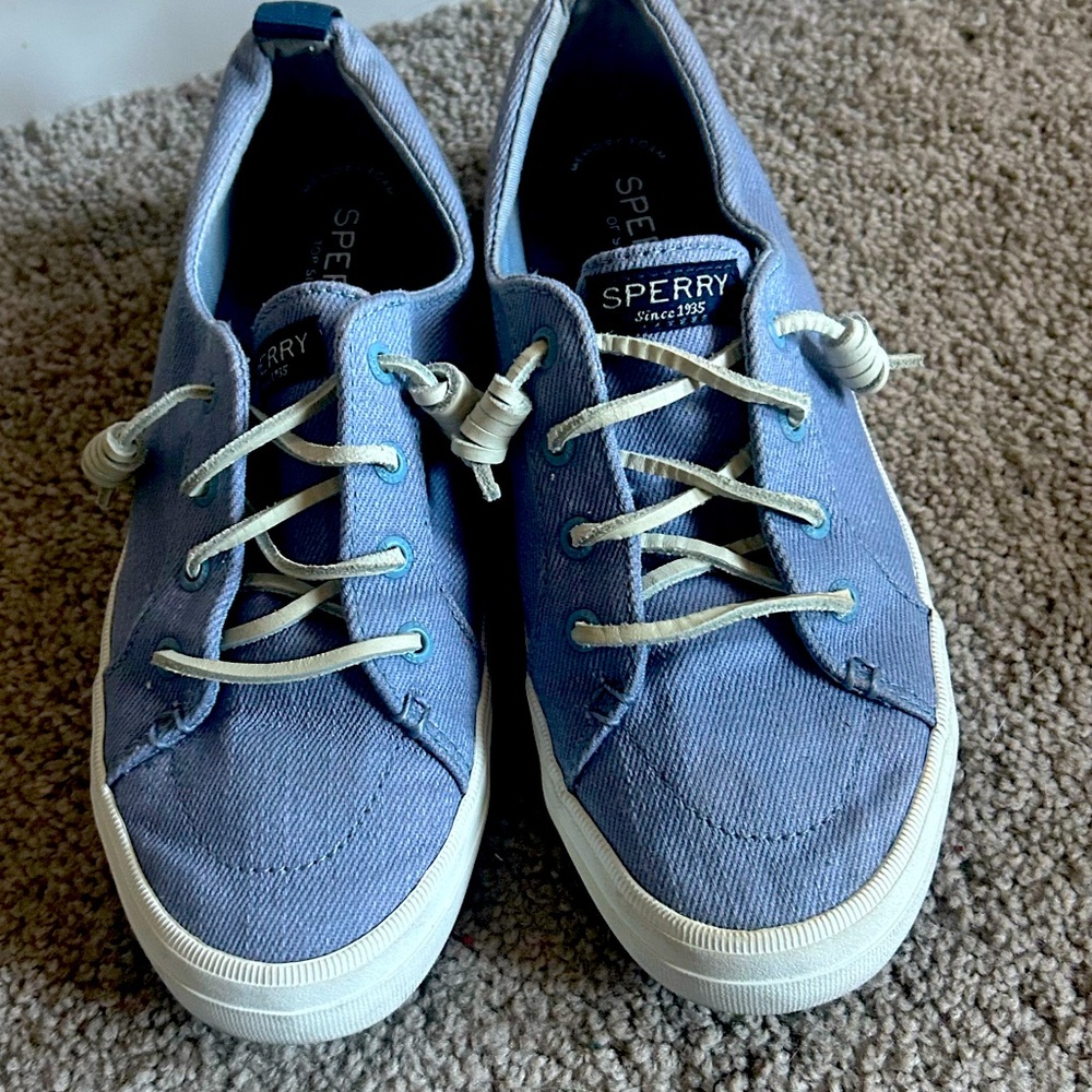 Sperry Light Blue Canvas Shoes